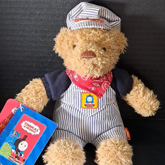 Thomas and Friends Train Conductor, Teddy Bear Plush 2000 Edition With Tags - Picture 1 of 8